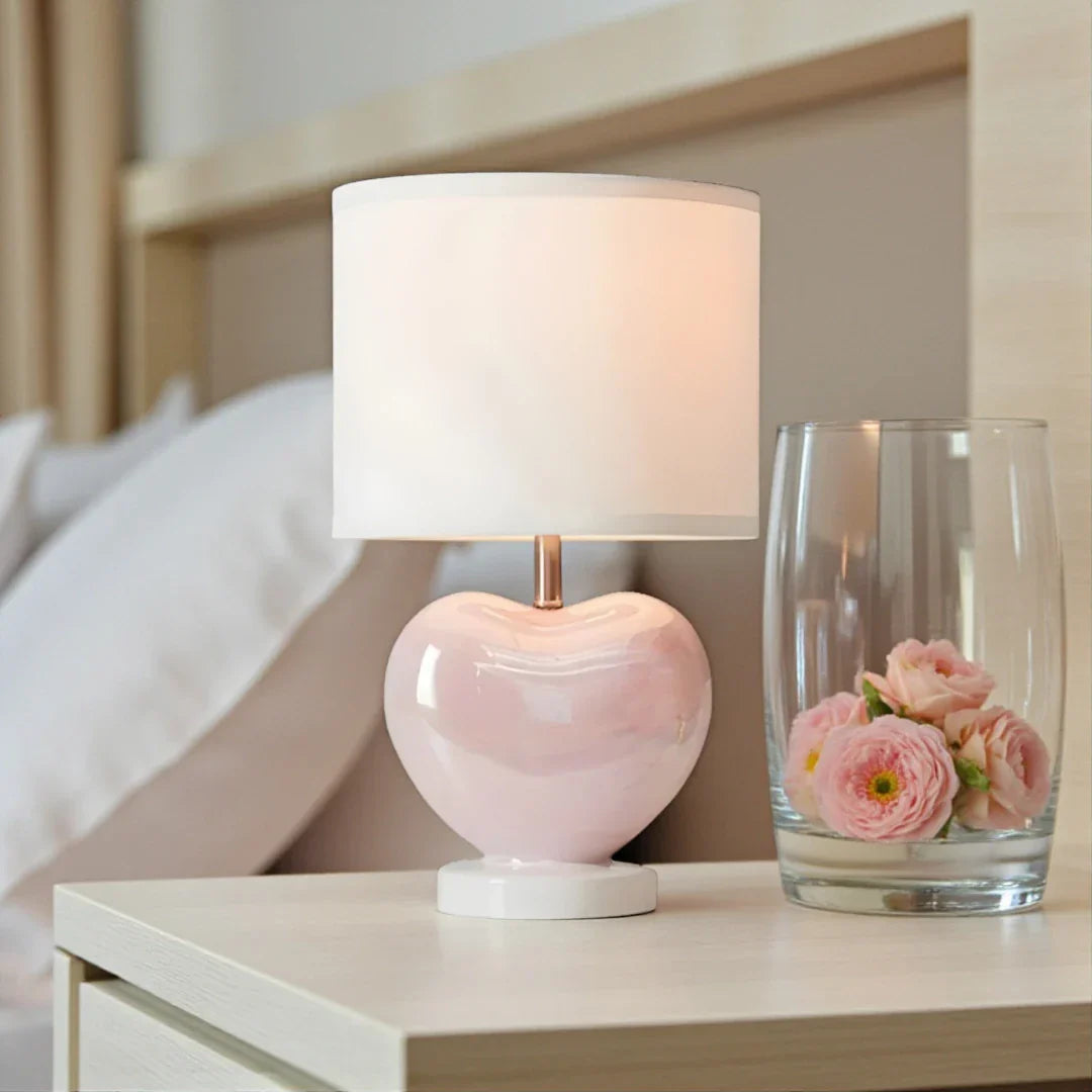 Nachttischlampe Herz
