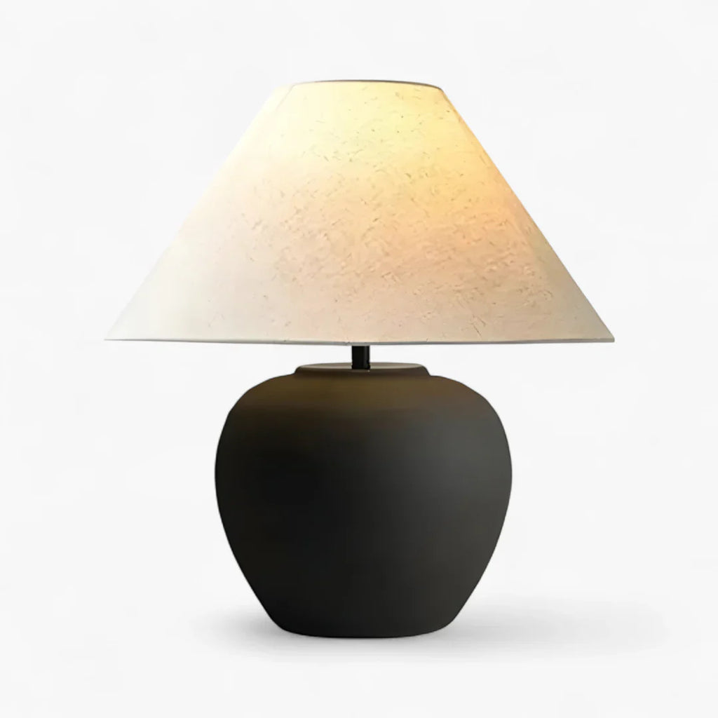 Nachttischlampe Keramik Vintage