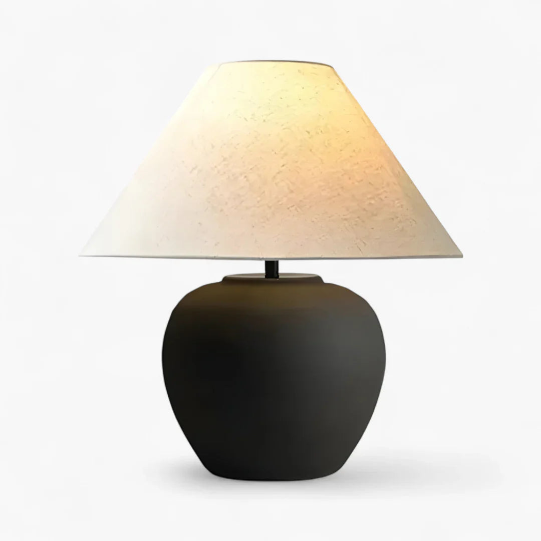 Nachttischlampe Keramik Vintage