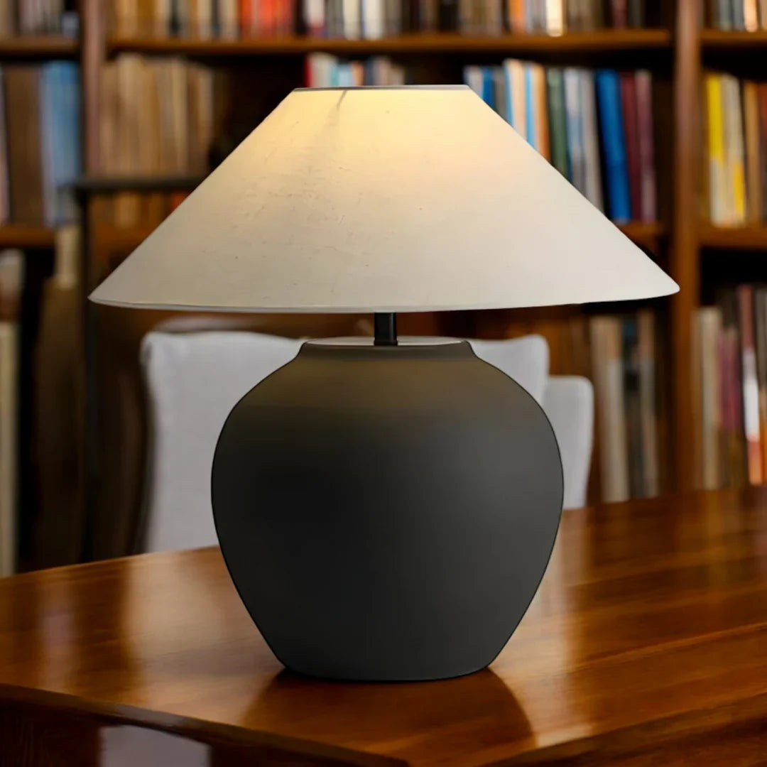Nachttischlampe Keramik Vintage