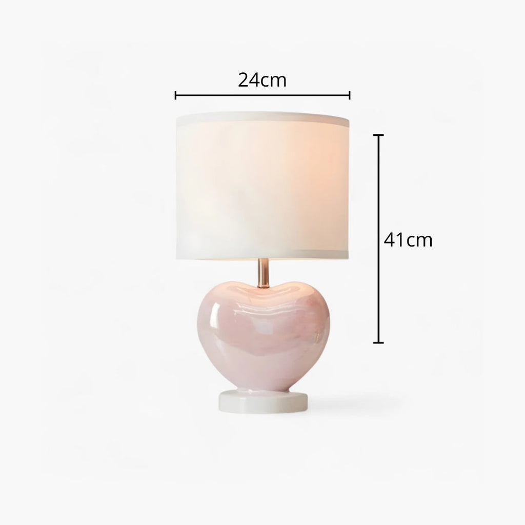 Nachttischlampe Herz