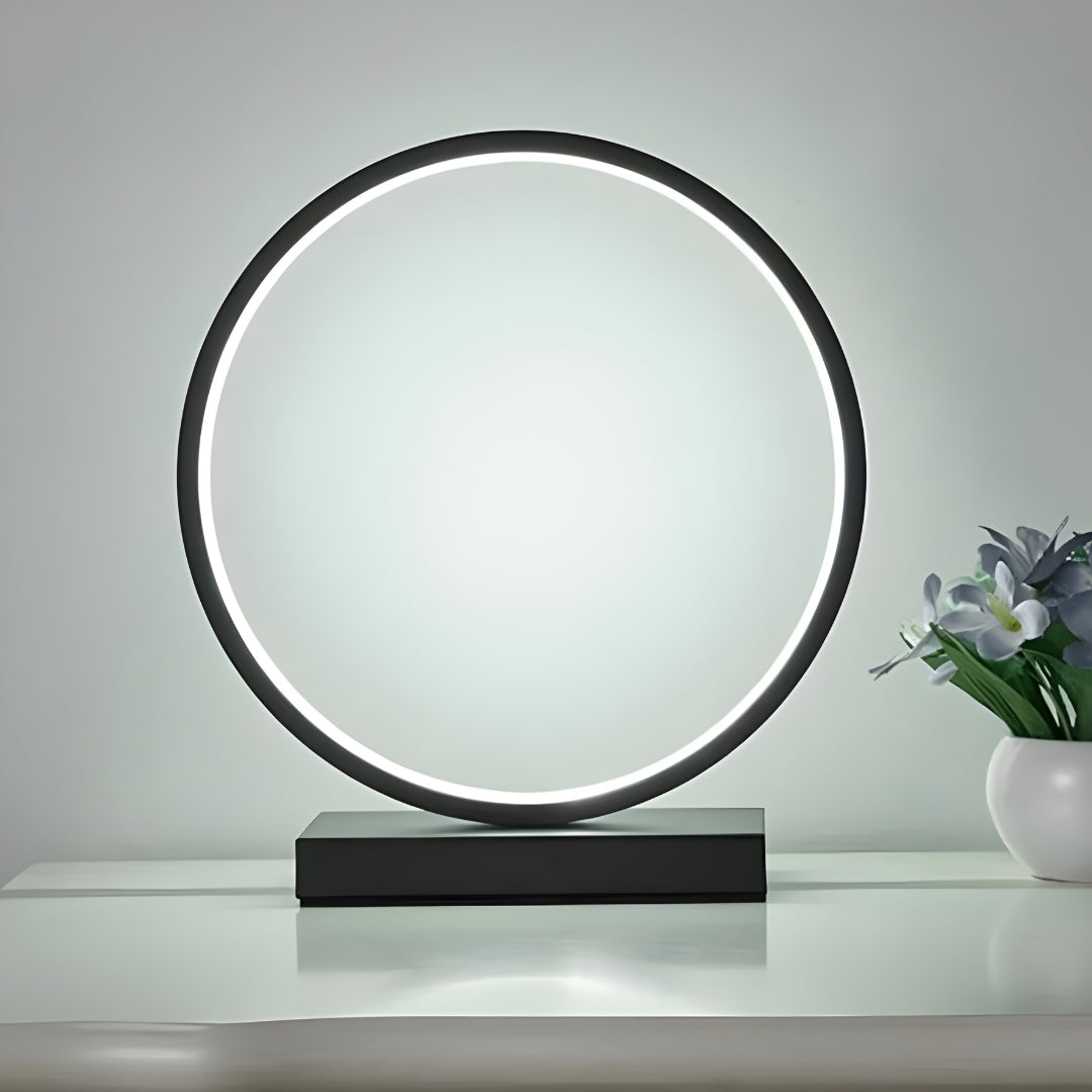 Nachttischlampe Rund mit LED