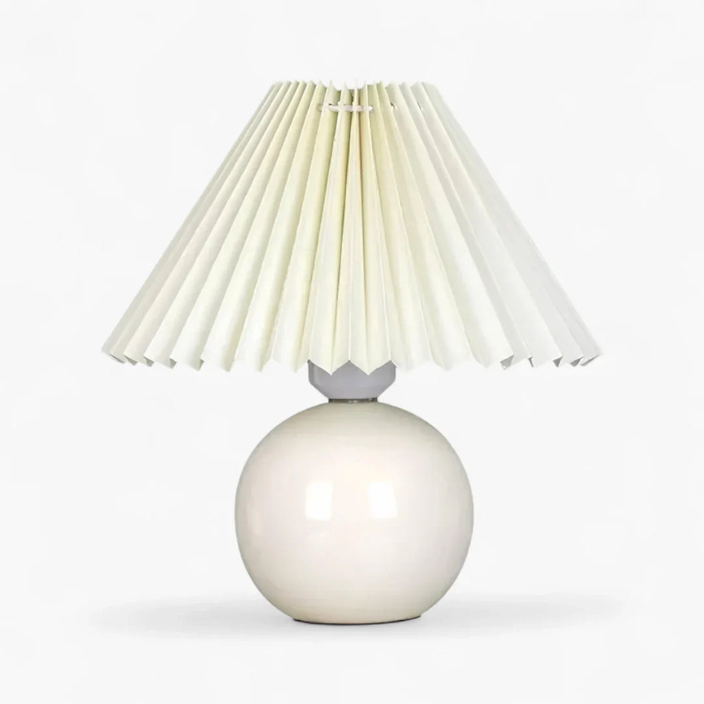 Nachttischlampe Lampenschirm Plissiert