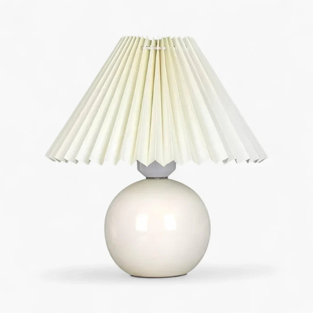 Nachttischlampe Lampenschirm Plissiert