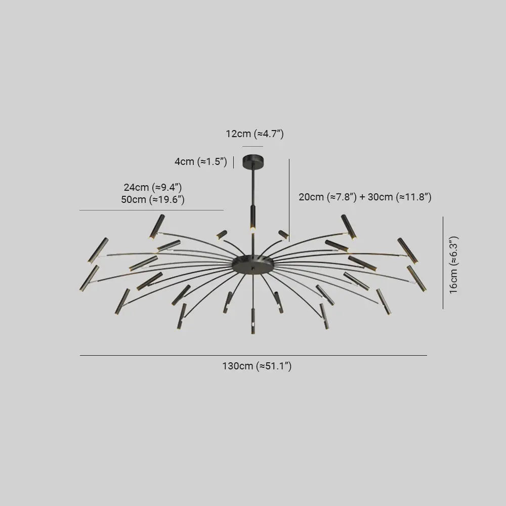 Kronleuchter Küche Modern aus Metall Vantaschwarz