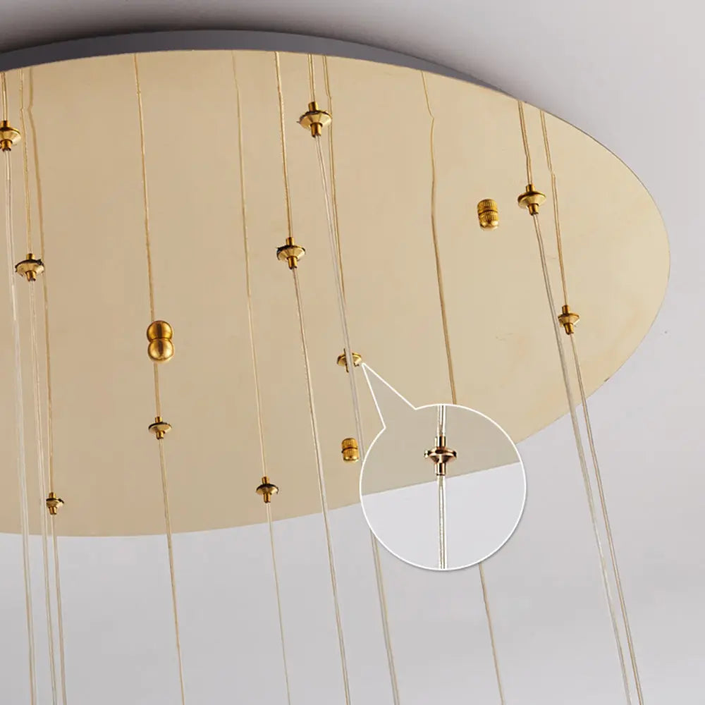 Kronleuchter Blase Gold aus Acryl