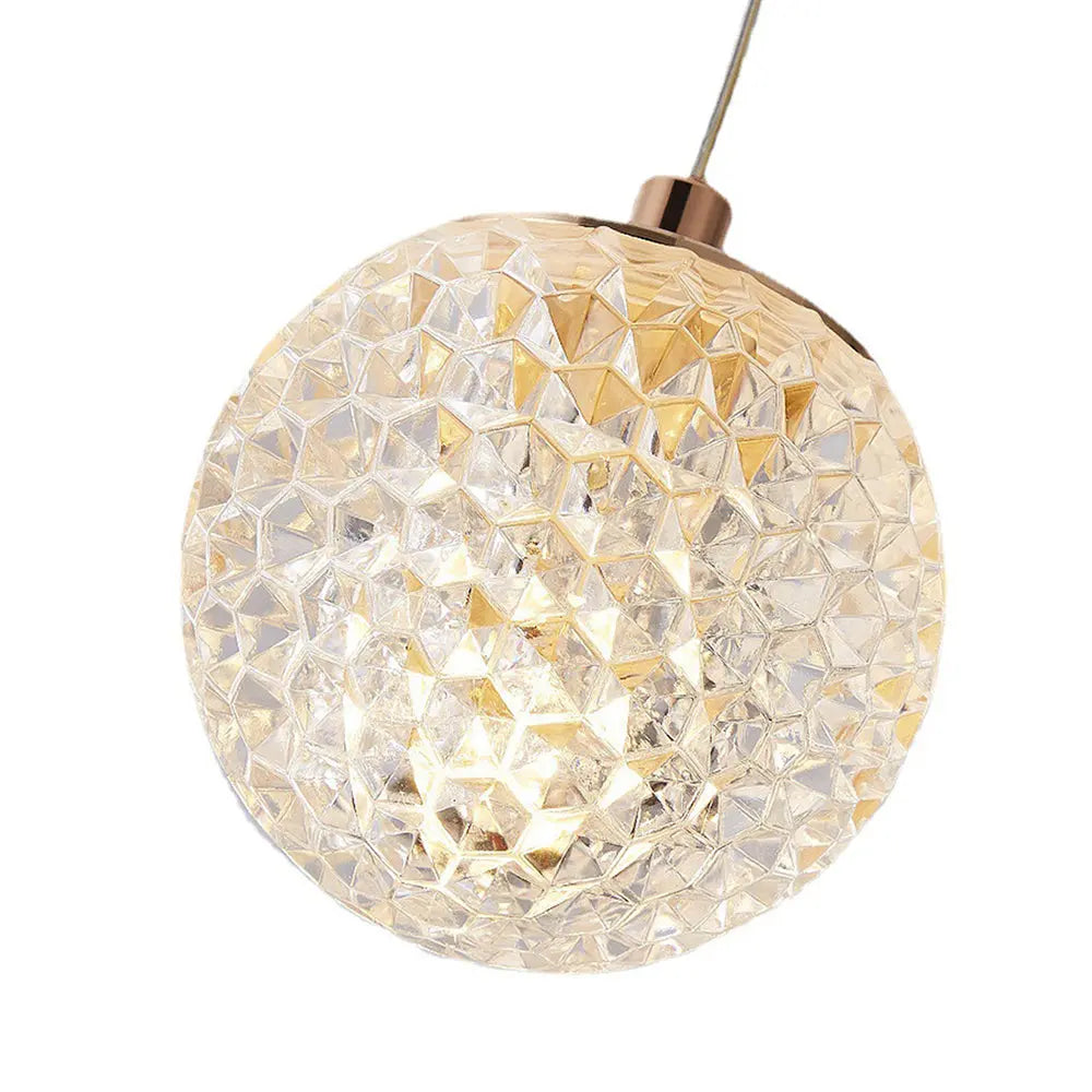 Kronleuchter Blase Gold aus Acryl