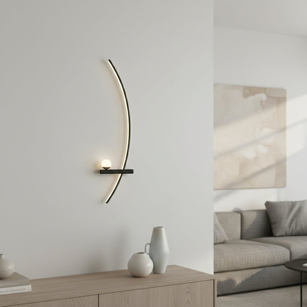 Wandleuchte LED Minimalistisch Schwarz modern