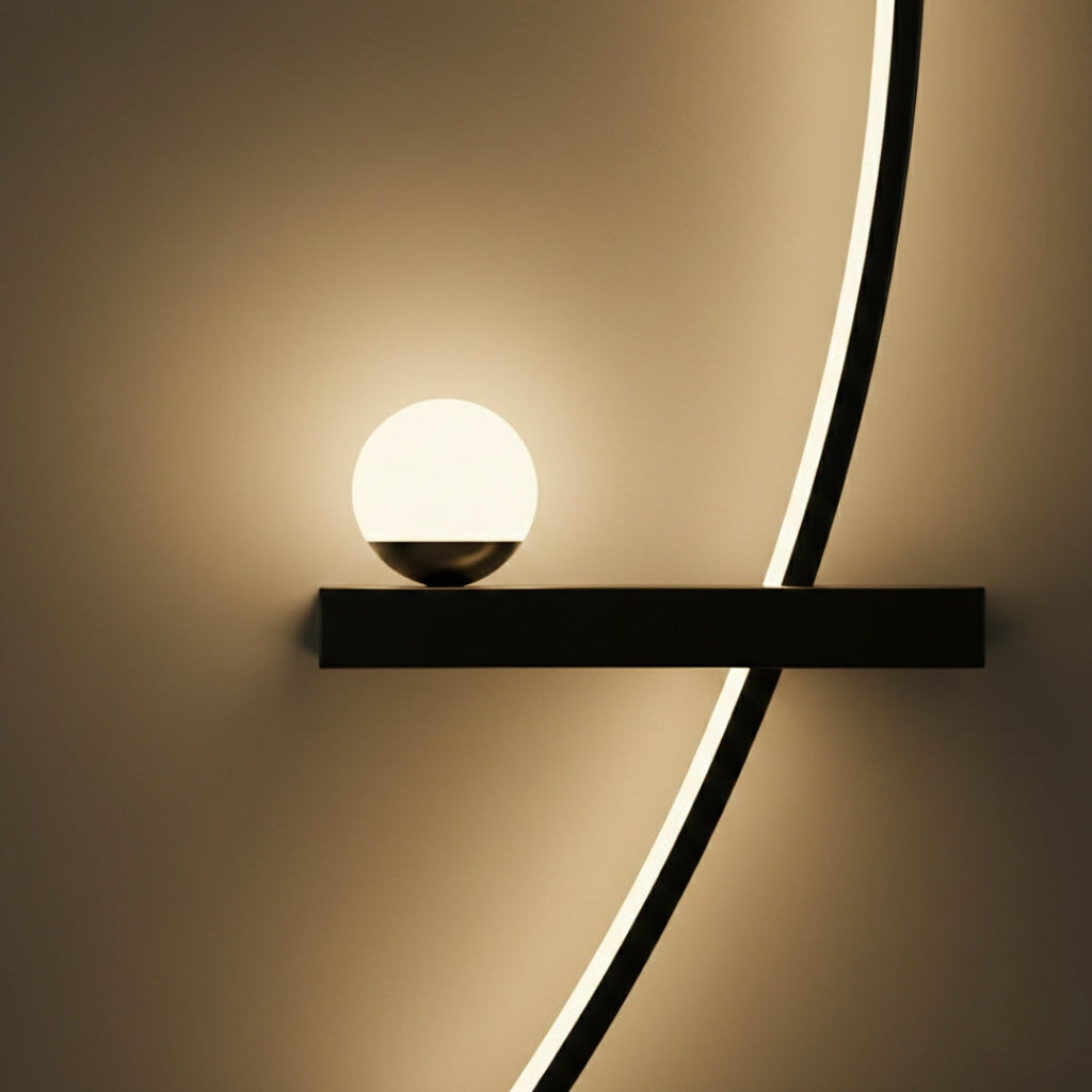 Wandleuchte LED Minimalistisch Schwarz modern