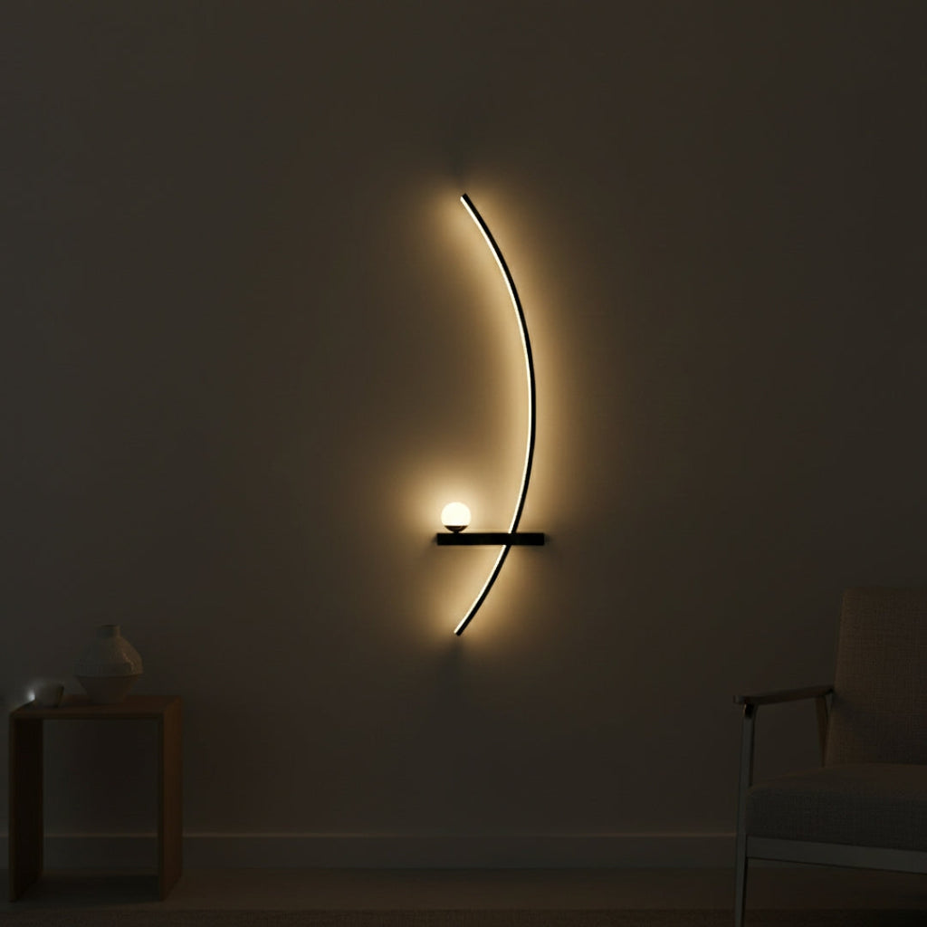 Wandleuchte LED Minimalistisch Schwarz modern