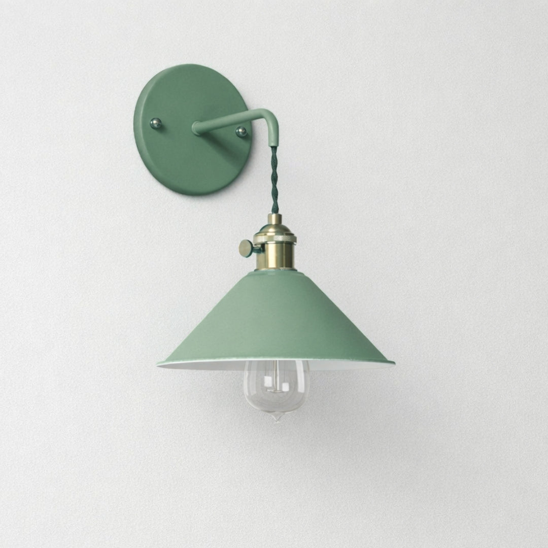 Wandleuchte LED Vintage Metall Plaqué Farbig