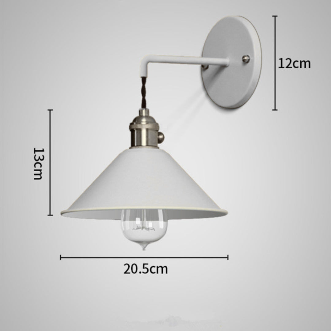 Wandleuchte LED Vintage Metall Plaqué Farbig