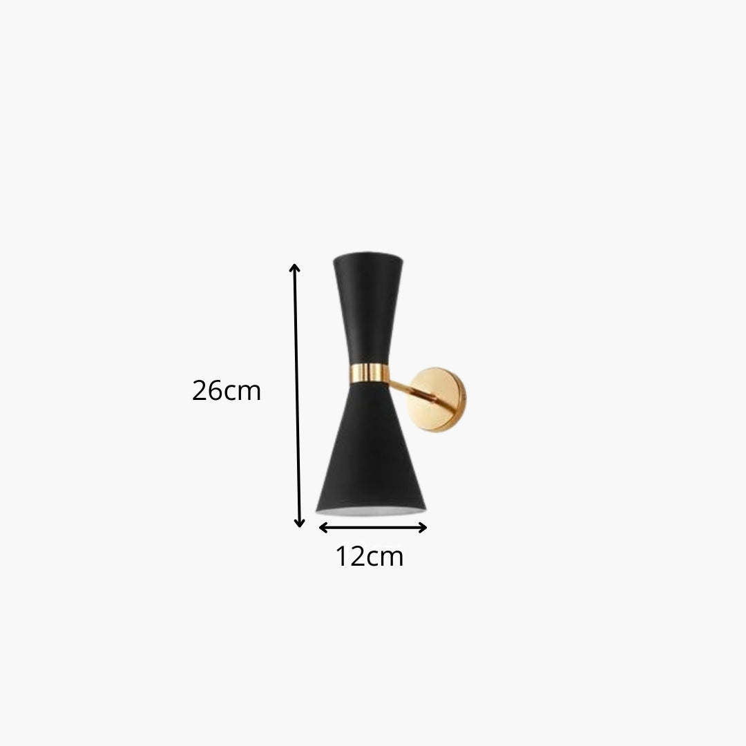 Wandleuchte LED Golden design Dreieckig