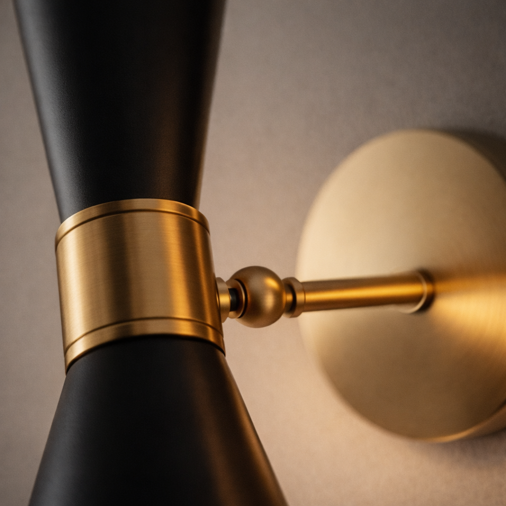 Wandleuchte LED Golden design Dreieckig