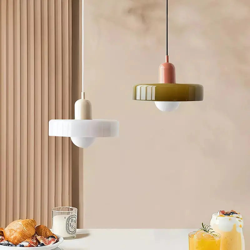 Pendelleuchte aus Glas Farbig Mellan