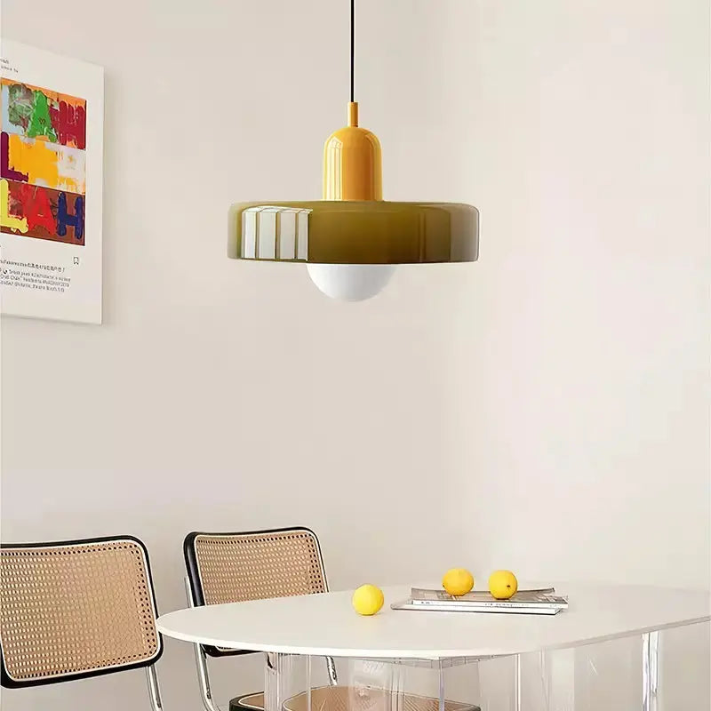 Pendelleuchte aus Glas Farbig Mellan