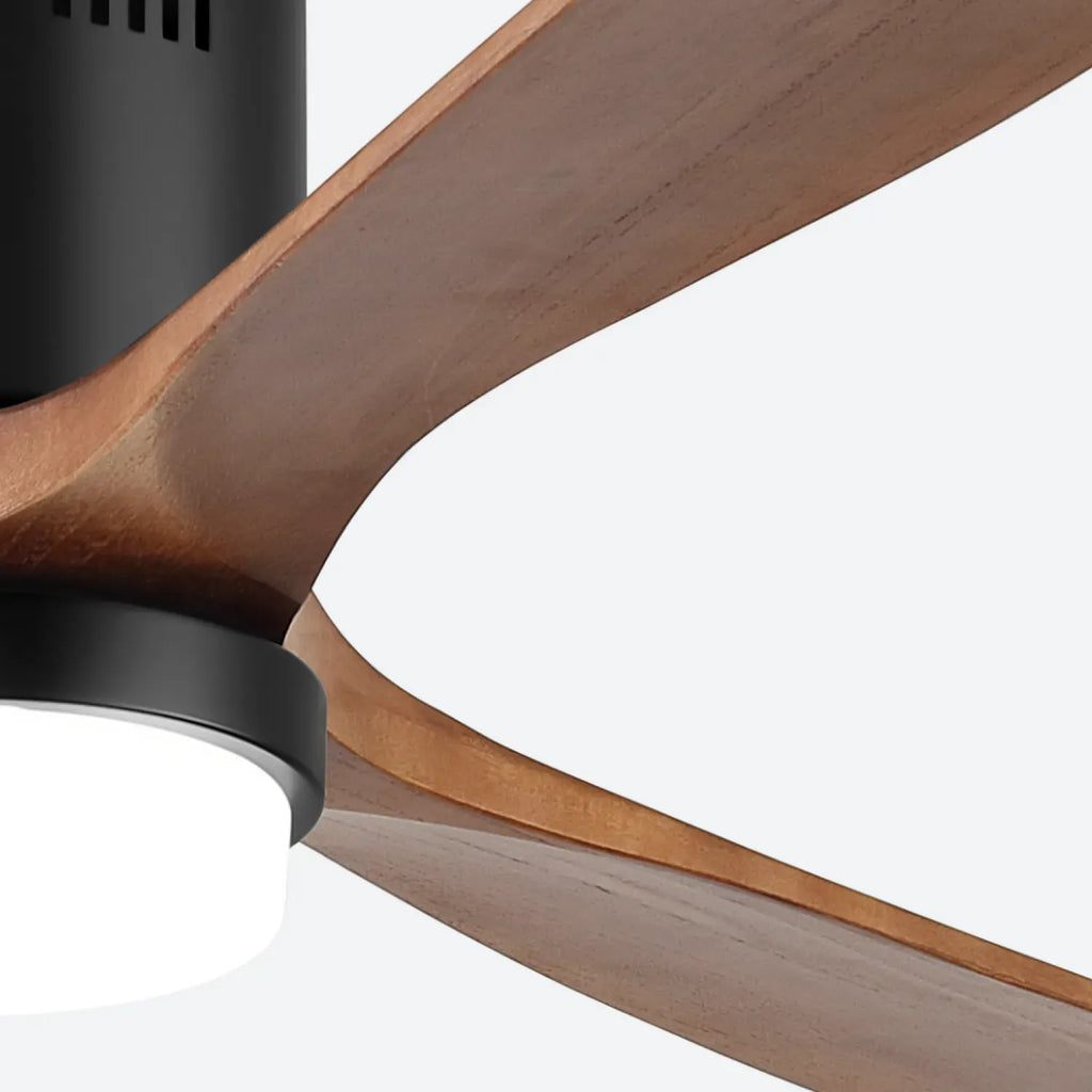 Miami | Deckenventilator 132cm Aura - Flügel Holz & LED integriert
