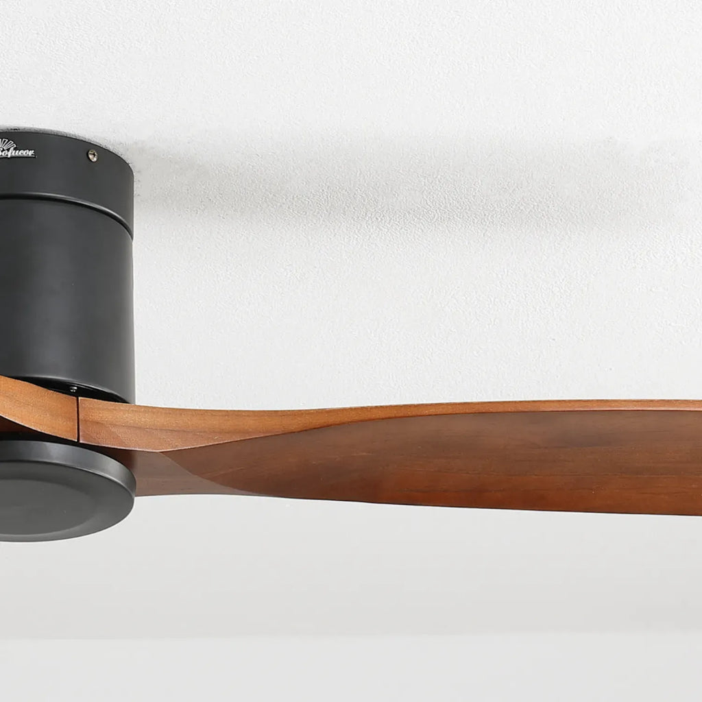 Mountain | Deckenventilator 132cm eingelassen - Sans Licht, Stahl & Holz