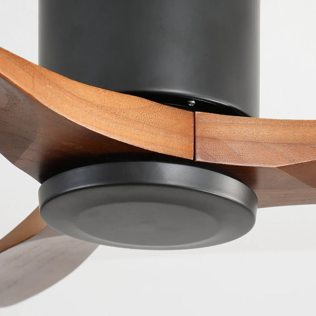 Mountain | Deckenventilator 132cm eingelassen - Sans Licht, Stahl & Holz