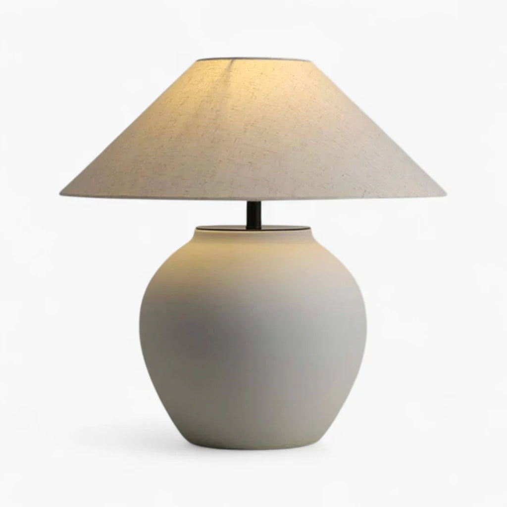 Nachttischlampe Keramik Vintage