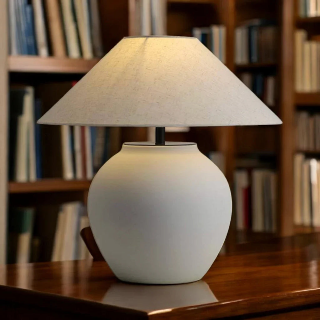 Nachttischlampe Keramik Vintage