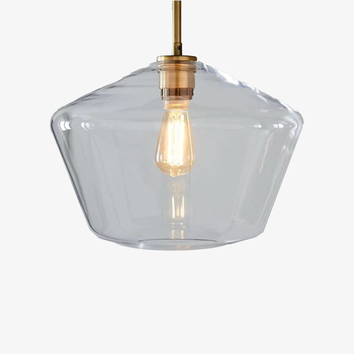 Suspension LED Métal et Verre Design Moderne Élégant