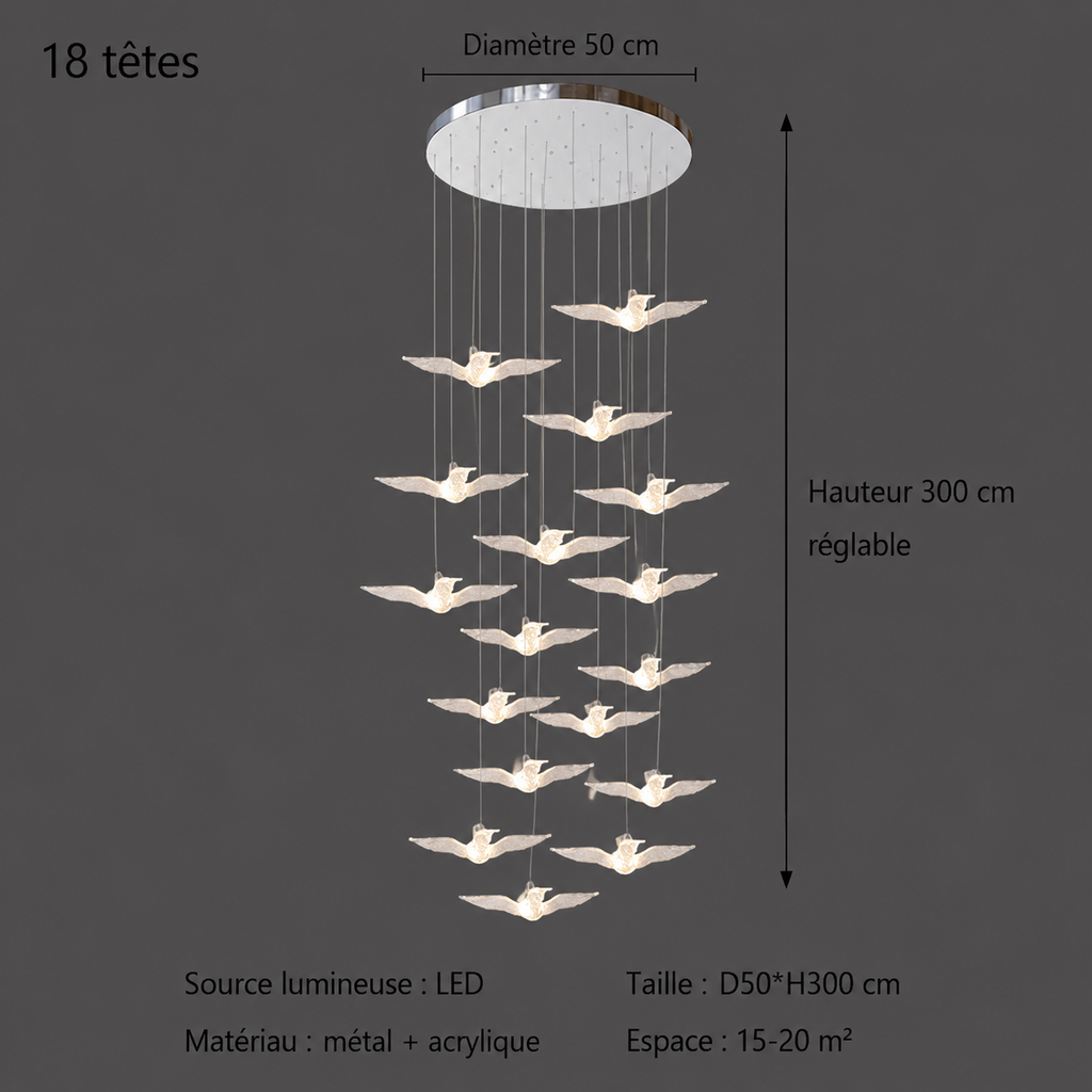 Pendelleuchte LED Vogel Design Modern