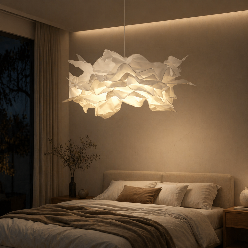 Pendelleuchte Wolke Weiß für Schlafzimmer