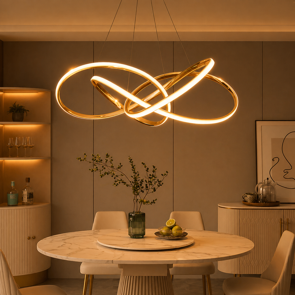 Kronleuchter Wohnzimmer Art Déco Modern Gold