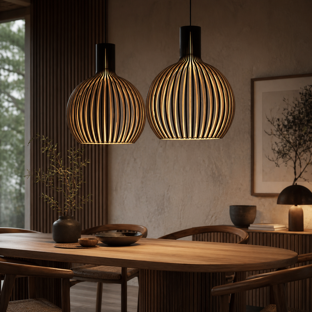 Pendelleuchte Holz Skandinavisch Nola