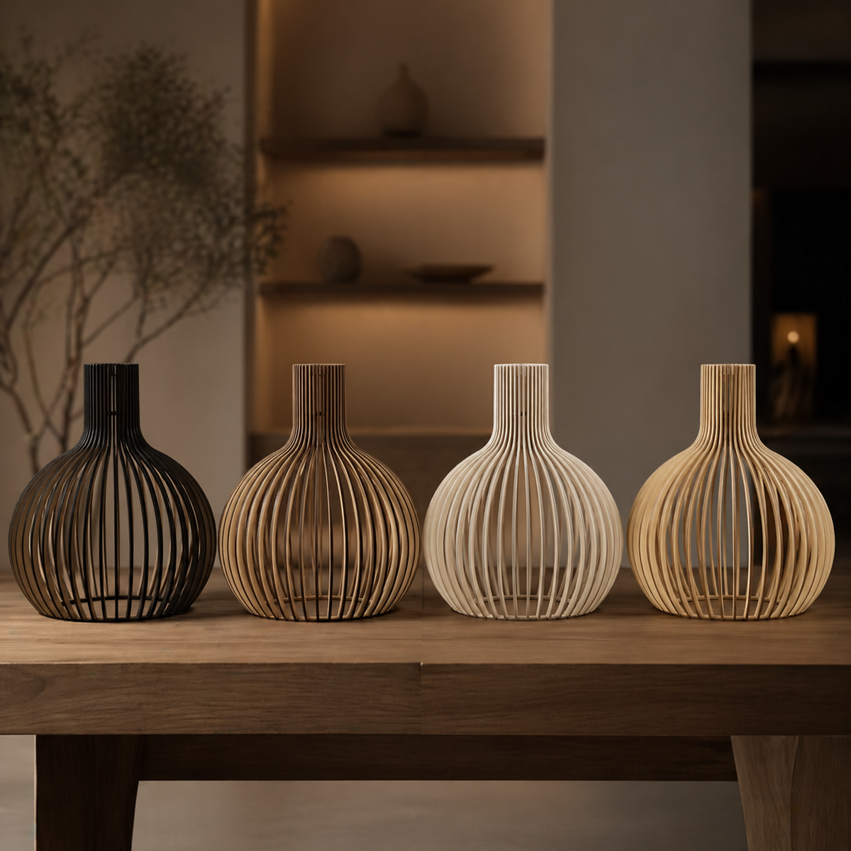 Pendelleuchte Holz Skandinavisch Nola
