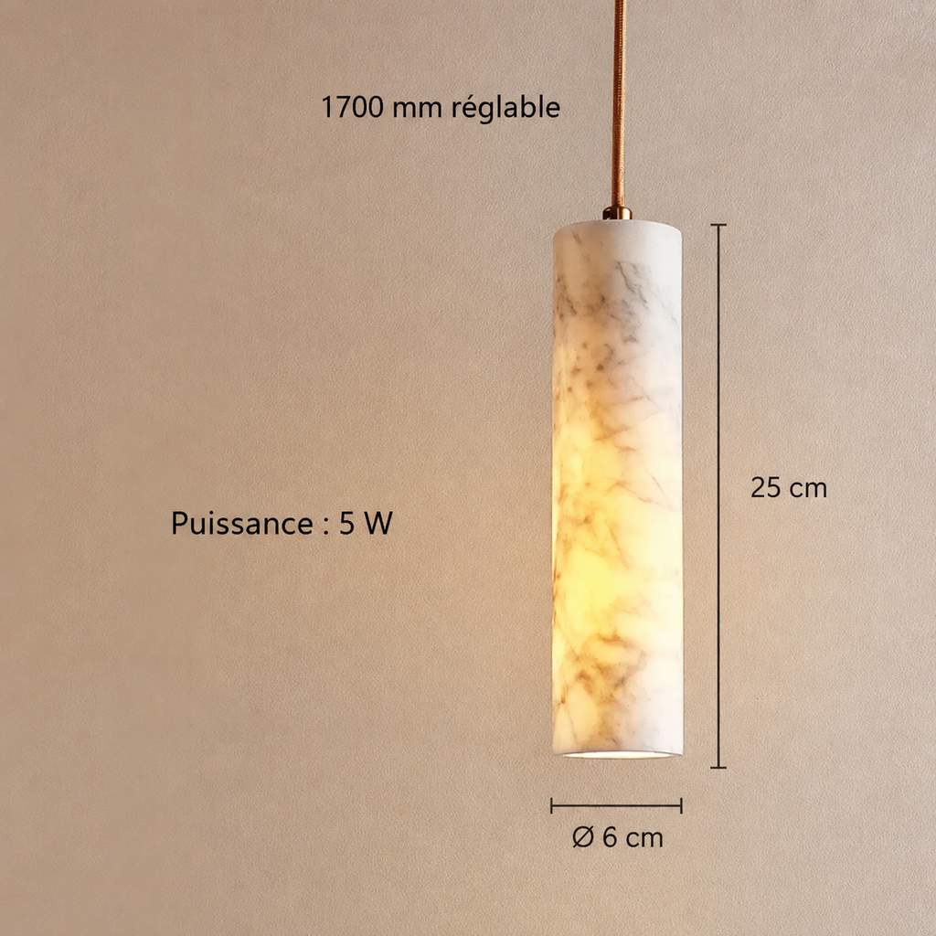 Pendelleuchte LED aus Marmor Modern