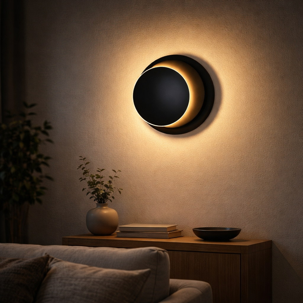 Wandleuchte Rund Design Verstellbar