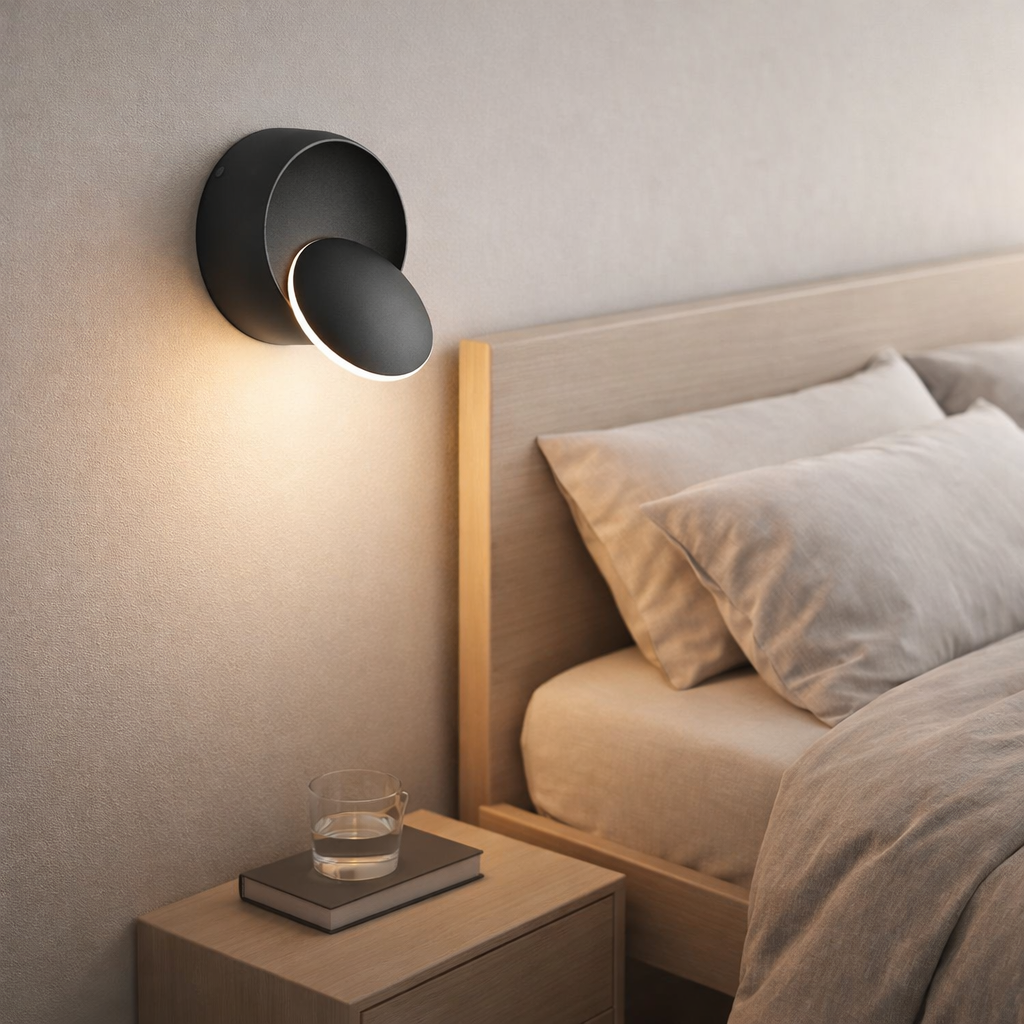 Wandleuchte Rund Design Verstellbar