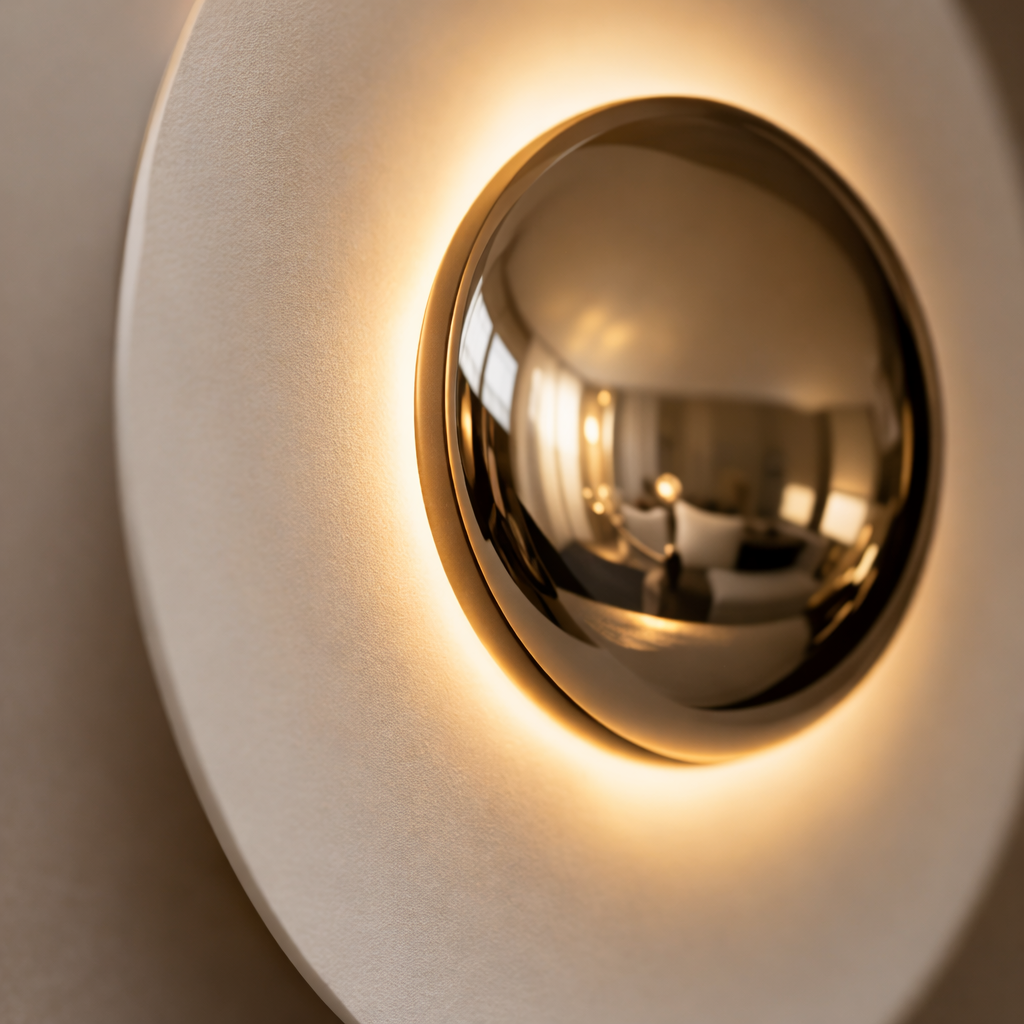 Wandleuchte LED Disque aus Farbiges Metall Design modern
