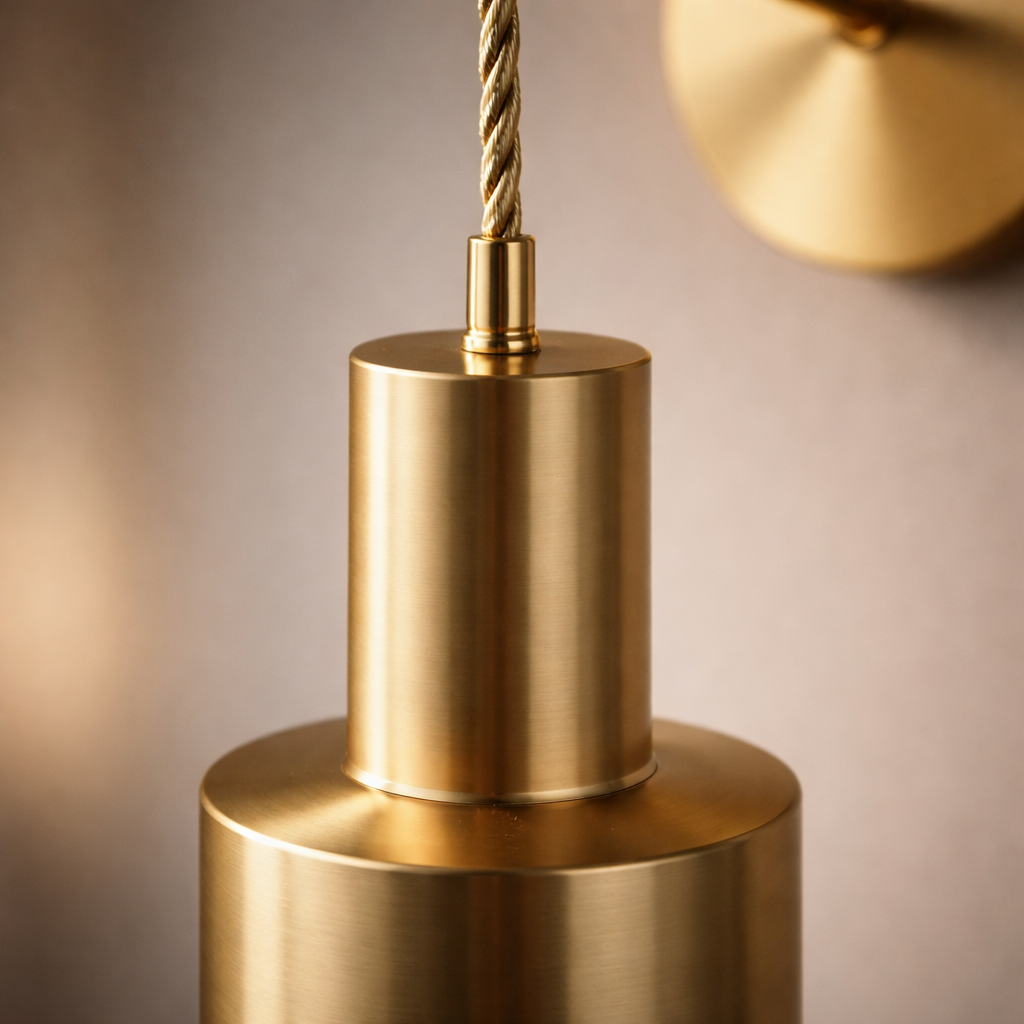 Wandleuchte Golden mit Lampe Hängend Design