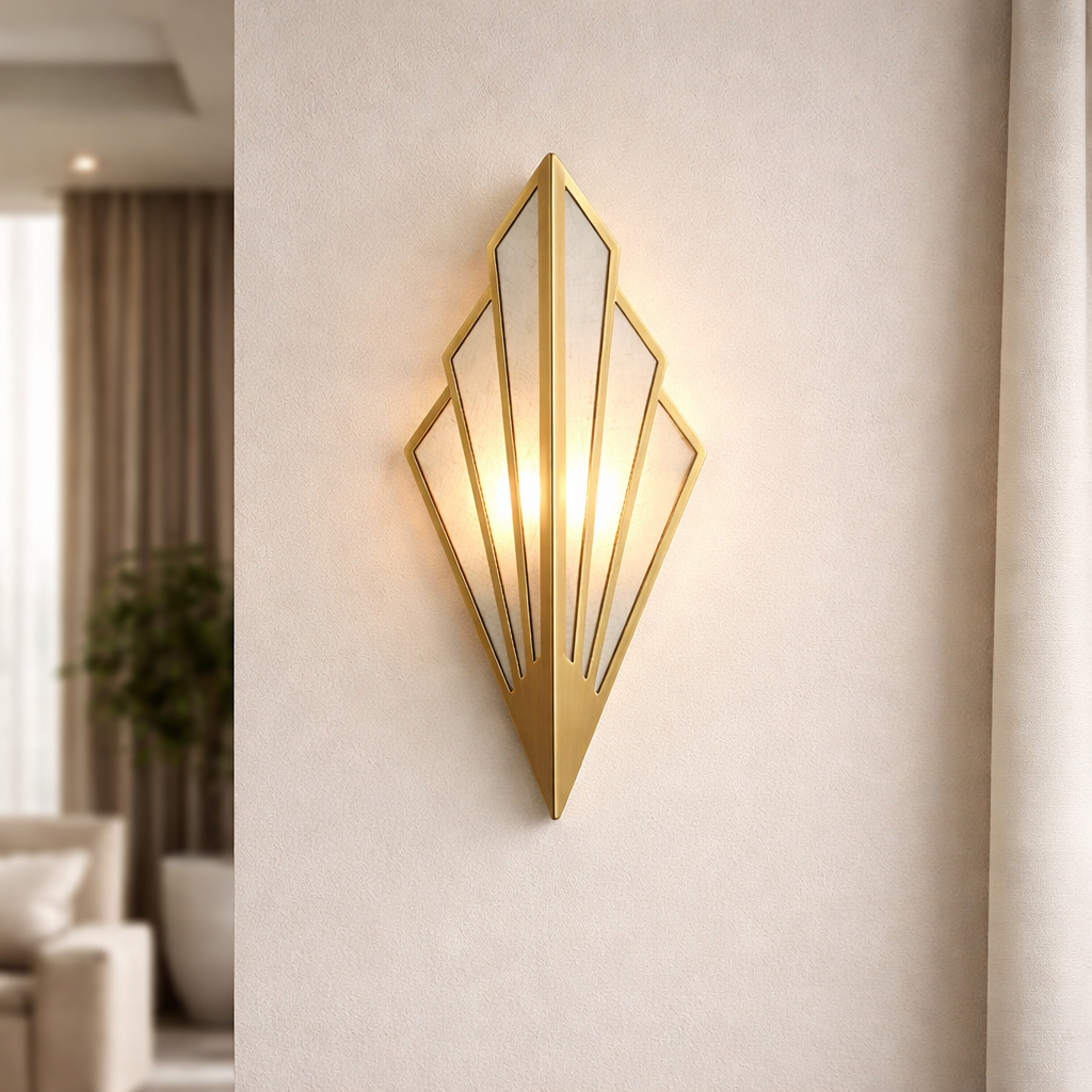 Wandleuchte LED Dreieckig aus Farbiges Metall Design modern