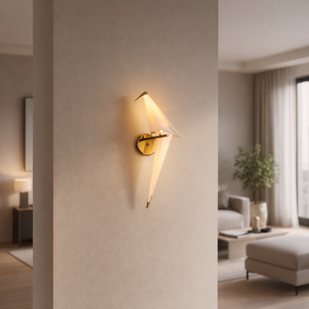Wandleuchte Vogel Design modern