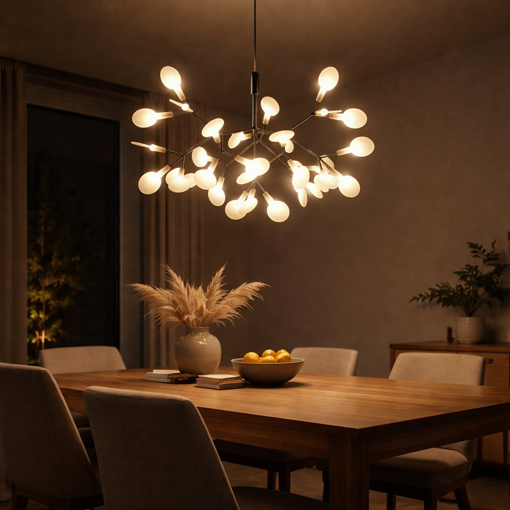 Pendelleuchte LED Design Baum modern Kupfer oder Schwarz