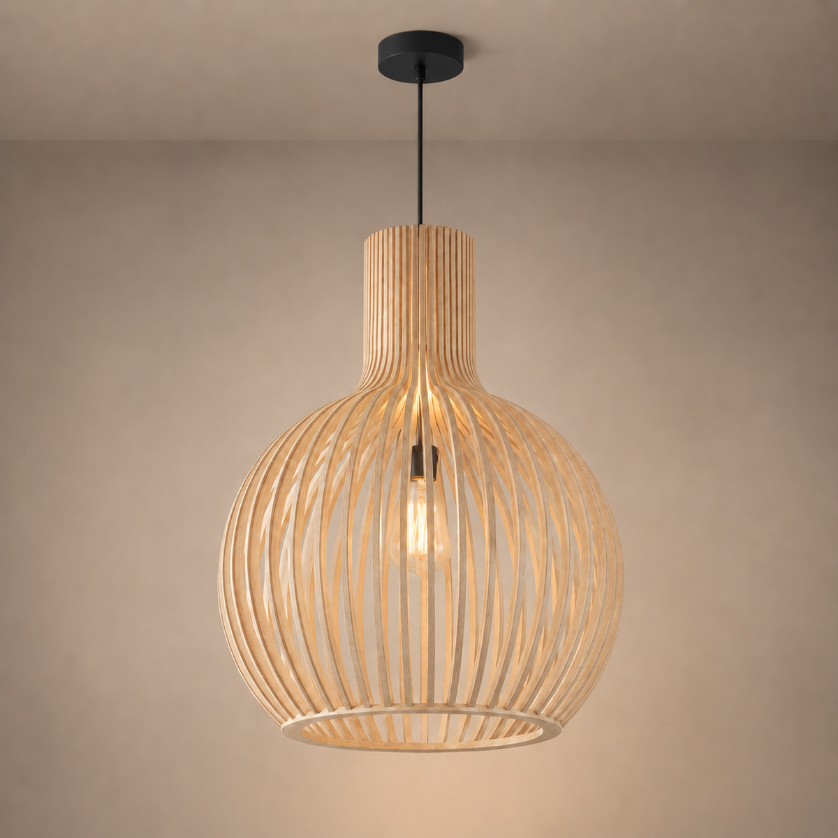 Pendelleuchte Holz Skandinavisch Nola