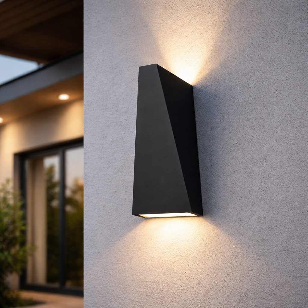 Wandleuchte LED Würfelförmig Design schwarz oder weiß