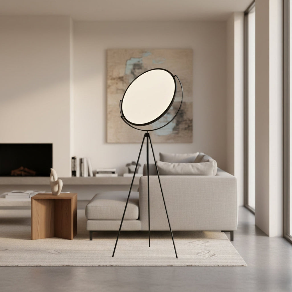 Stehlampe Rund