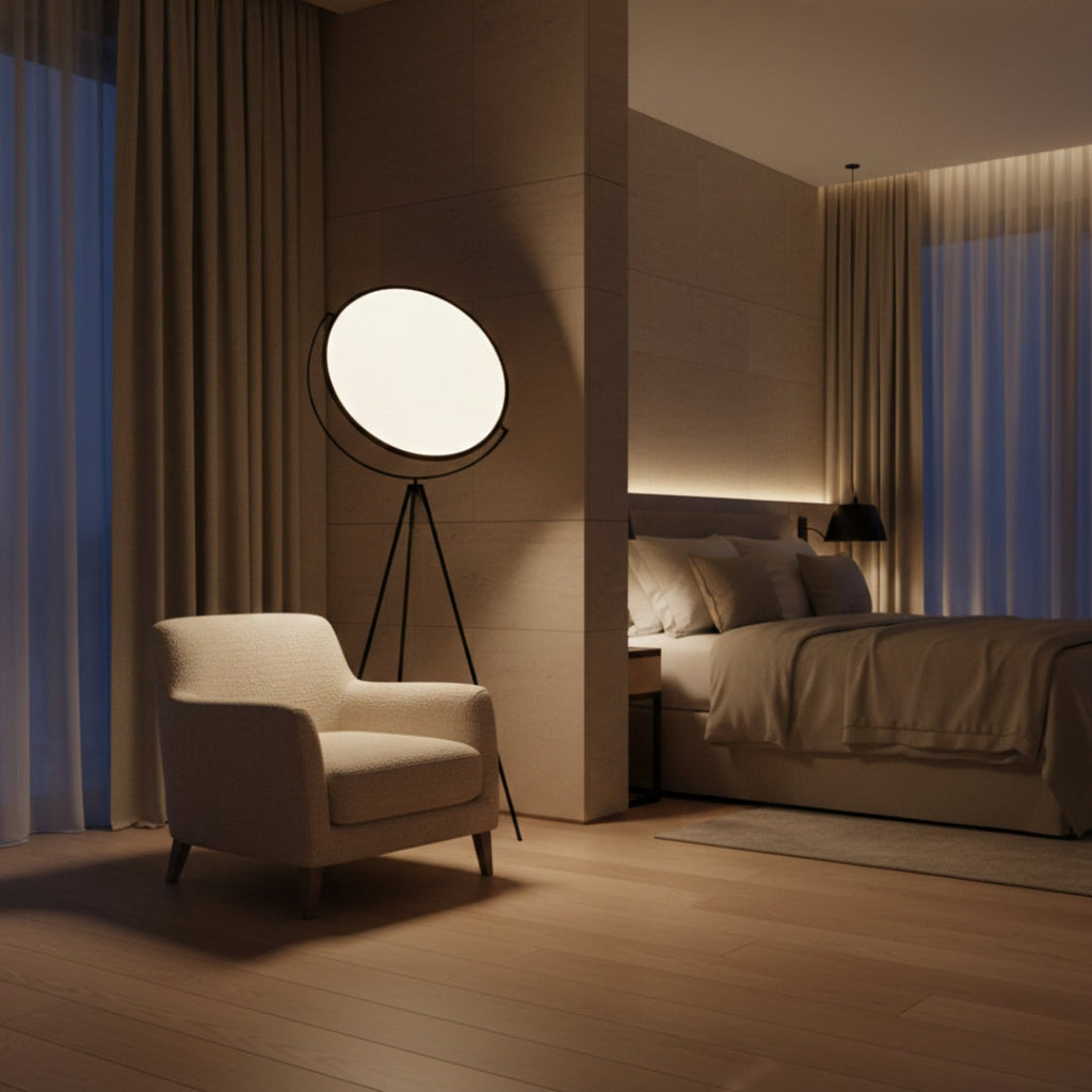 Stehlampe Rund