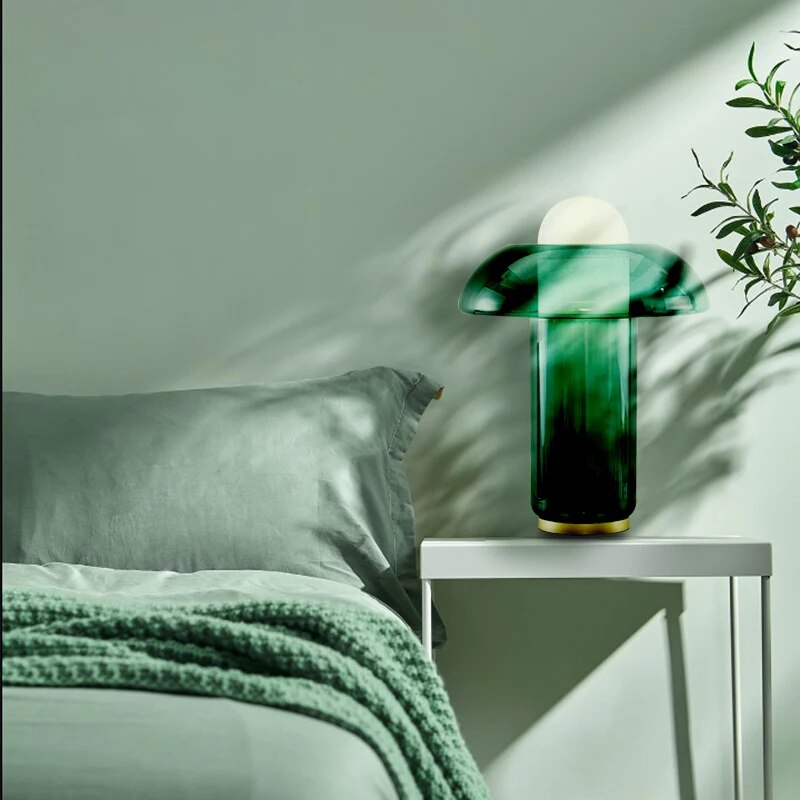 Nachttischlampe Modernes Glas