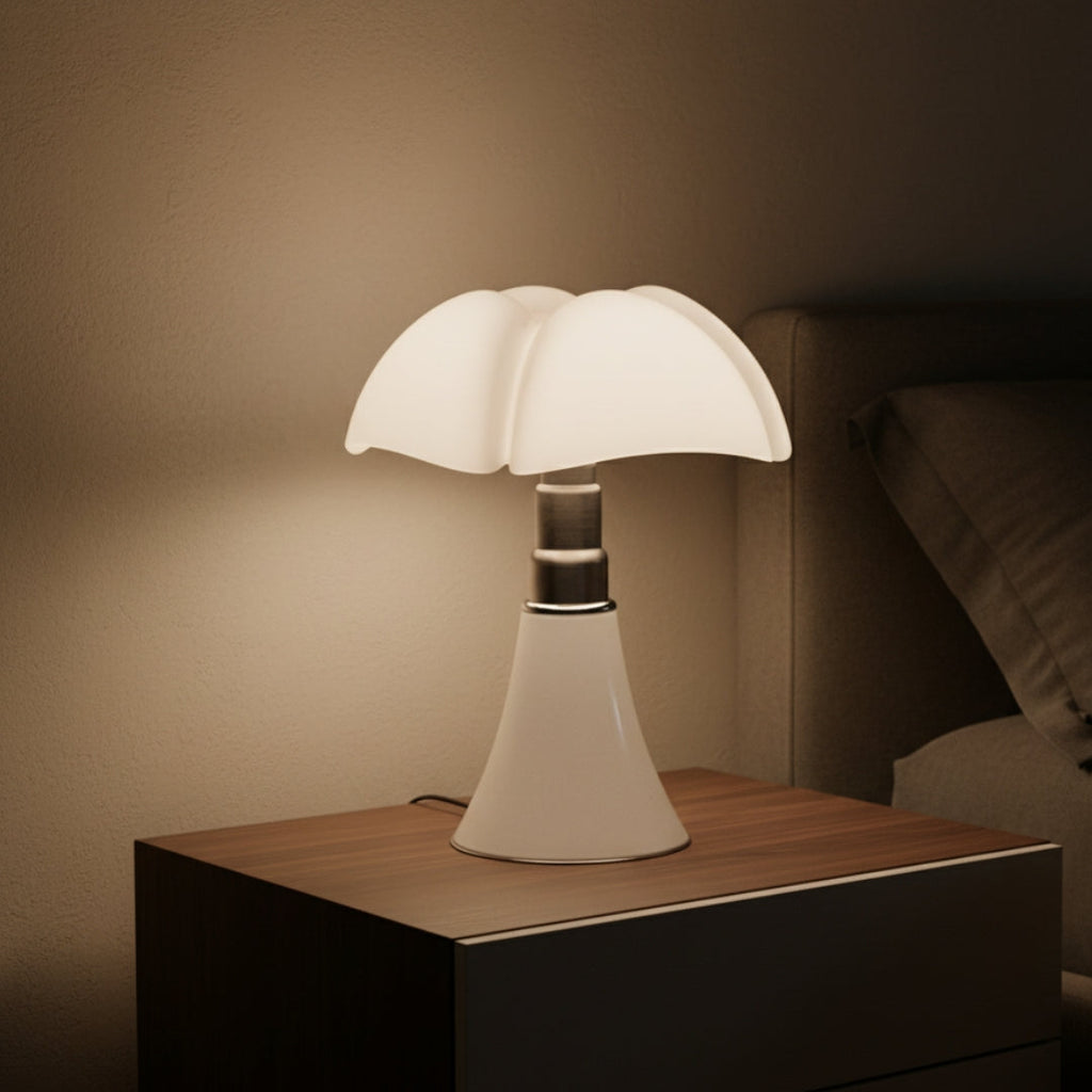 Nachttischlampe Design Weiß