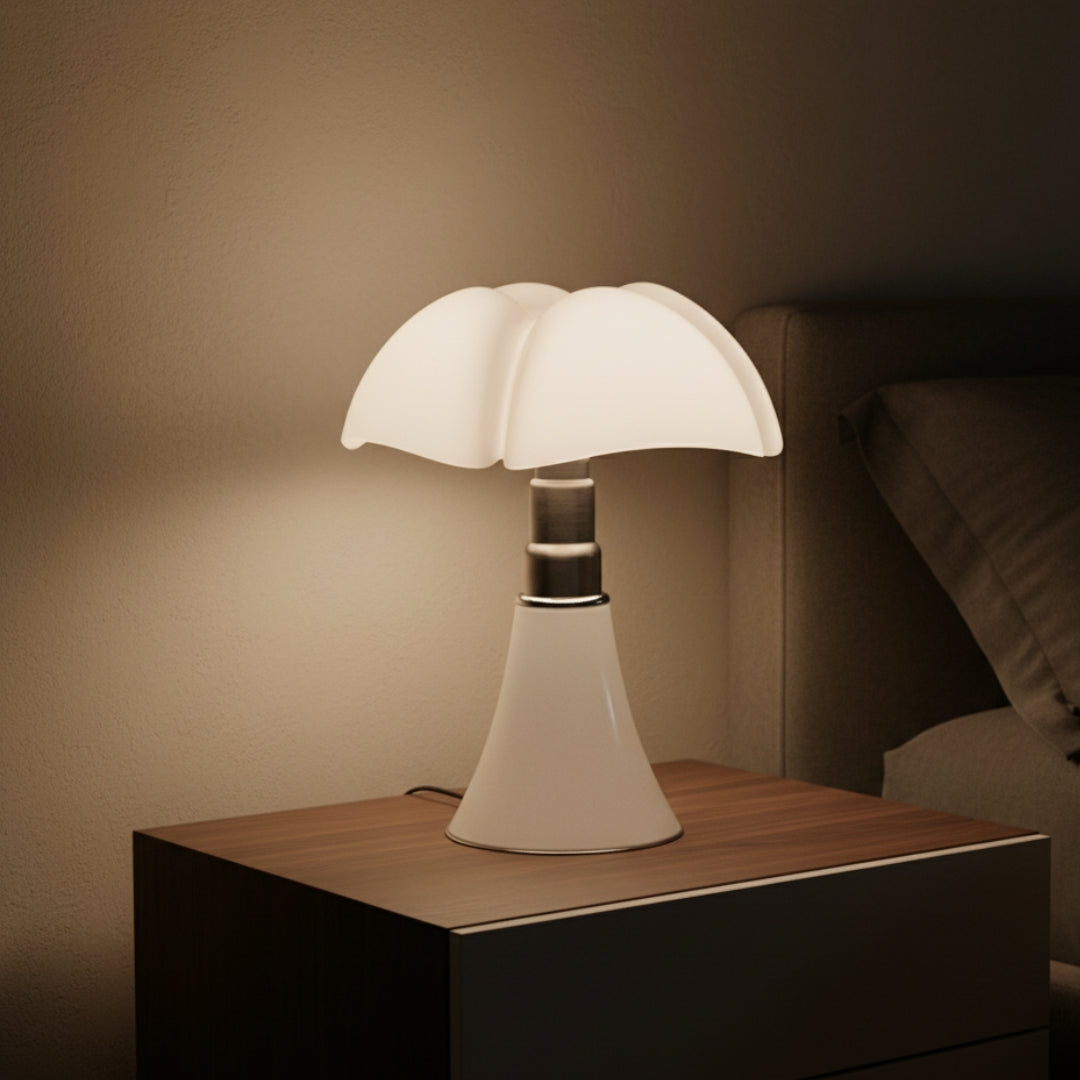 Nachttischlampe Design Weiß