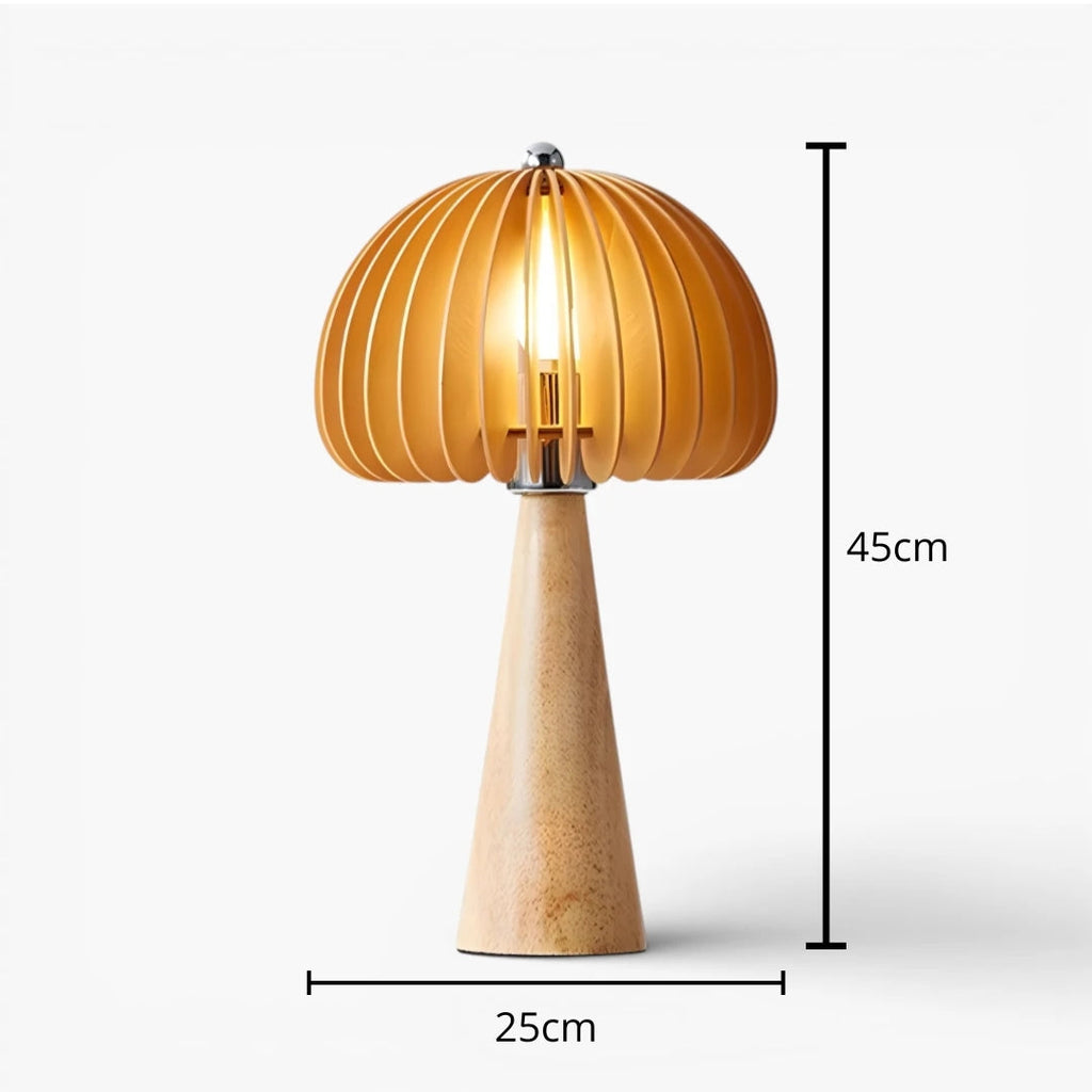 Nachttischlampe Design Holz