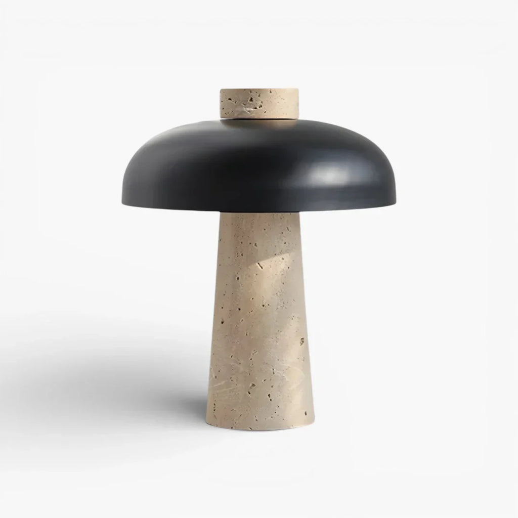 Nachttischlampe Design aus Stein