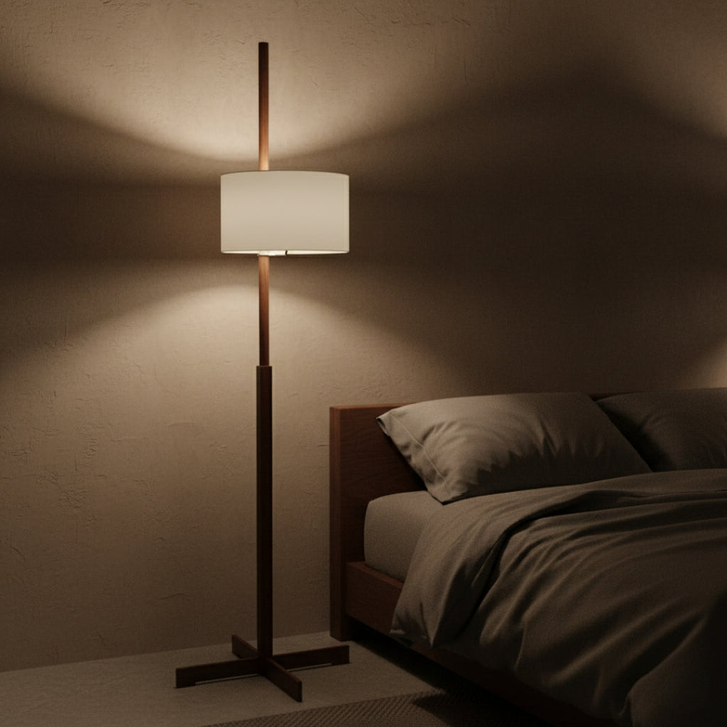 Stehlampe Massivholz