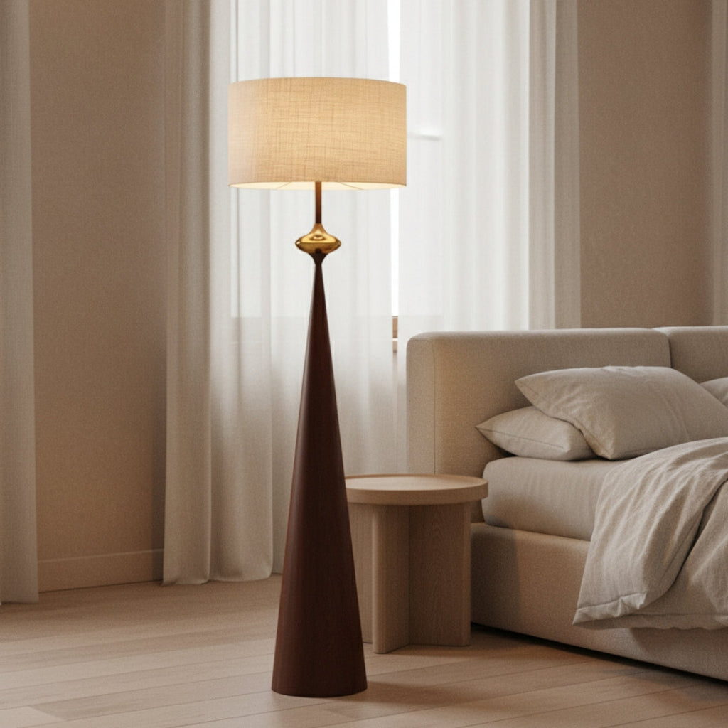 Stehlampe Design Holz